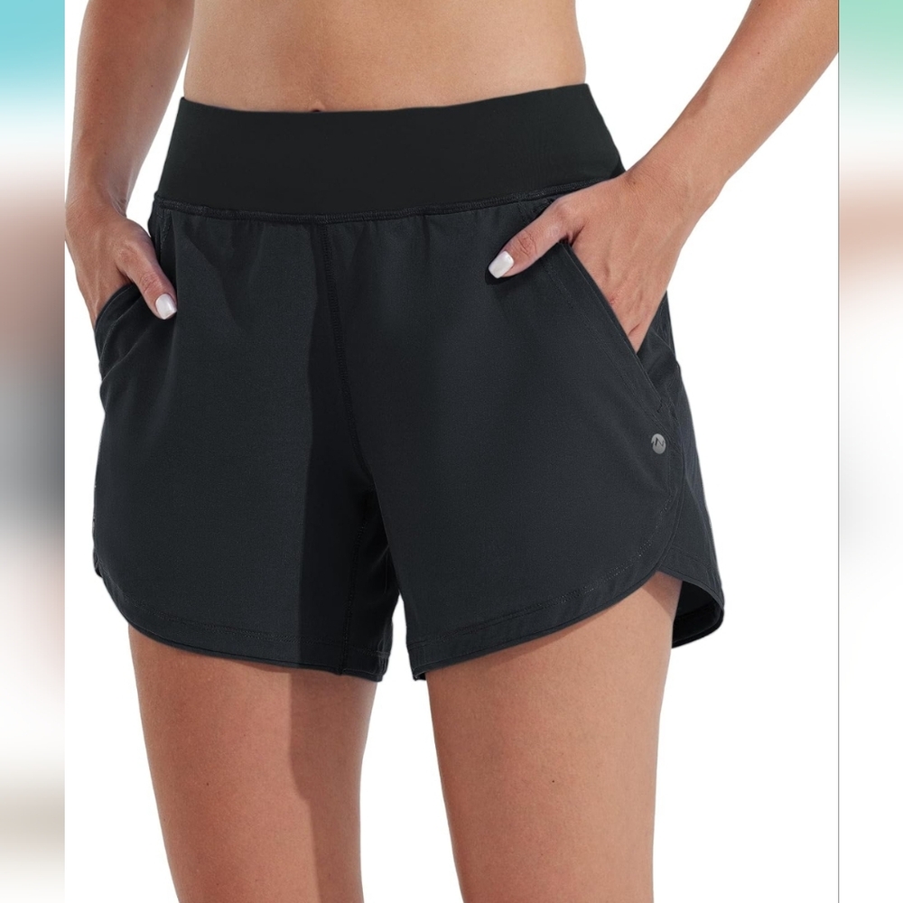 Women's Black Athletic Shorts